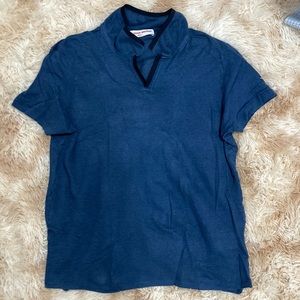 Olrebar Brown Felix cut polo - Blue - Large
